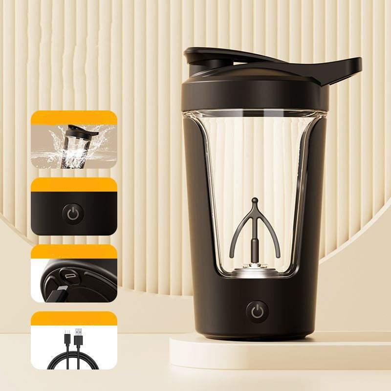 400ML 14oz Electric Protein Powder Mixing Cupatic Automatic Shaker Mixer Shake Bottle Milk Coffee Blender Kettle Fro Gym 1200mAh