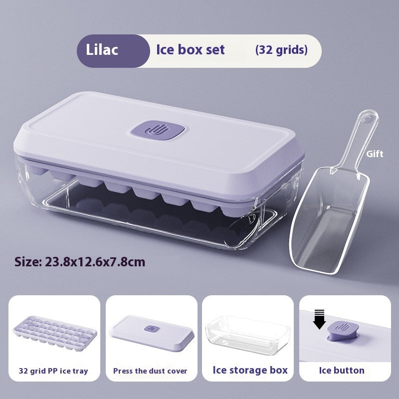 32 Grid Silicone Ice Cube Tray
