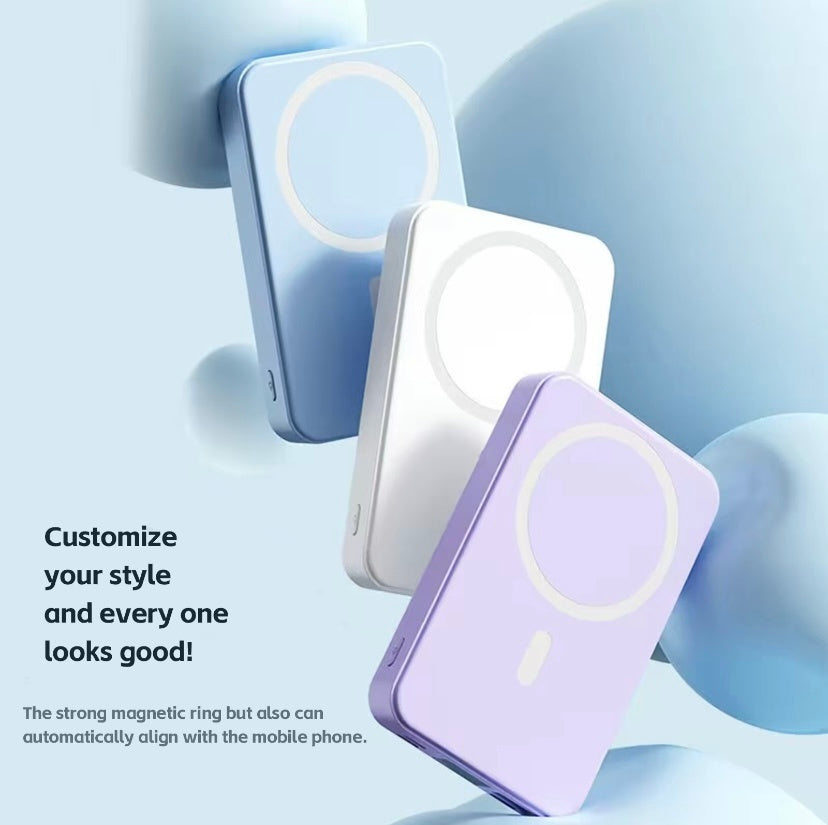 MagSafe Power Bank 10000mAh – Wireless & USB-C Fast Charging 22.5W with LED Display, Compatible with iPhone 16/15/14/13/12