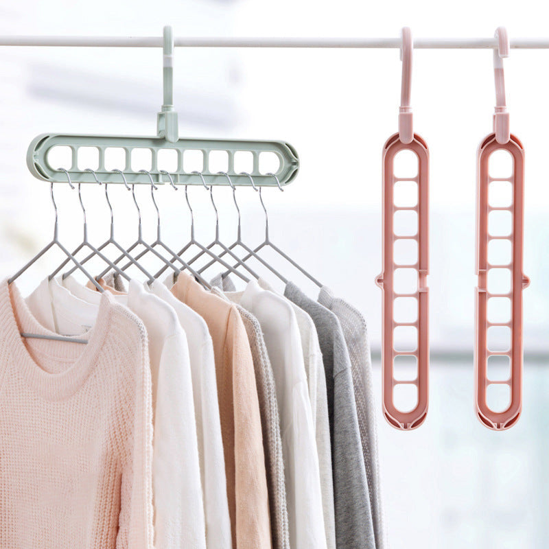 9-hole Clothes Hanger Organizer Space Saving