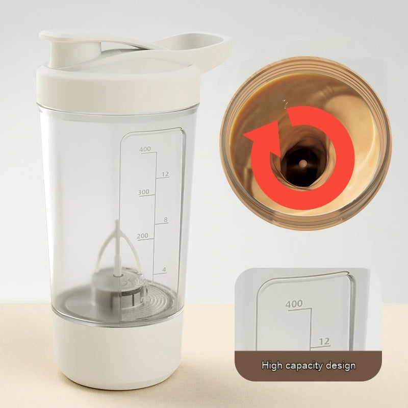 400ML 14oz Electric Protein Powder Mixing Cupatic Automatic Shaker Mixer Shake Bottle Milk Coffee Blender Kettle Fro Gym 1200mAh