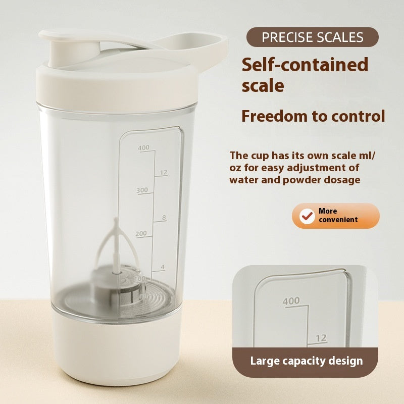 400ML 14oz Electric Protein Powder Mixing Cupatic Automatic Shaker Mixer Shake Bottle Milk Coffee Blender Kettle Fro Gym 1200mAh