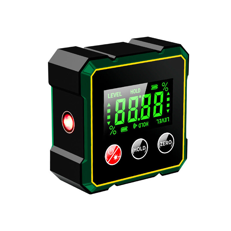 Magnetic Digital Angle Finder With Electronic Laser Gauge
