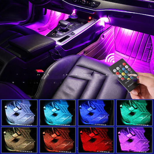 Car Interior LED Ambient  RGB Colorful Voice-activated Sensor