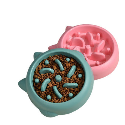Pet Dog Cat Slow Feeder Bowls Anti Choking Slow Feeder