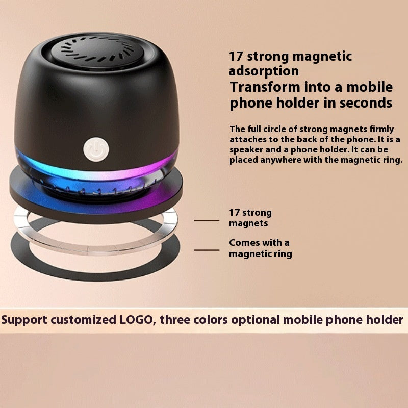 Rechargeable Long Endurance Home Car Mini Magnetic Bluetooth Speaker