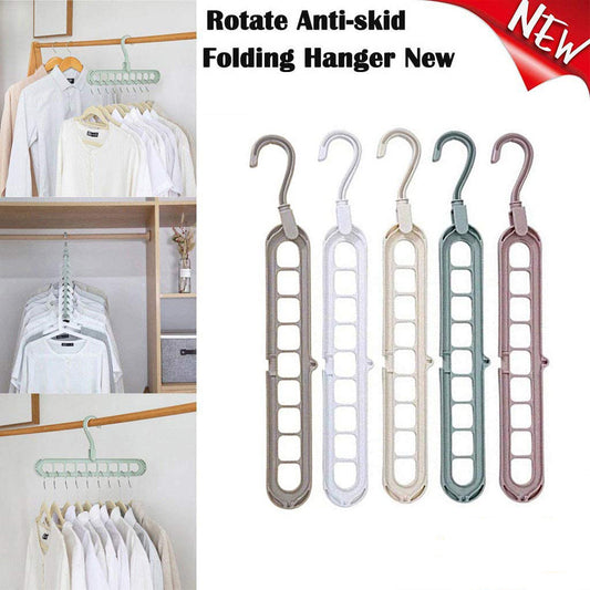 9-hole Clothes Hanger Organizer Space Saving
