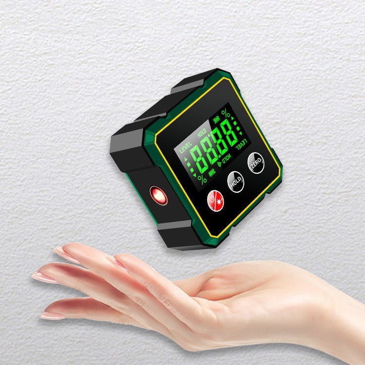 Magnetic Digital Angle Finder With Electronic Laser Gauge