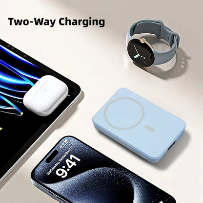MagSafe Power Bank 10000mAh – Wireless & USB-C Fast Charging 22.5W with LED Display, Compatible with iPhone 16/15/14/13/12