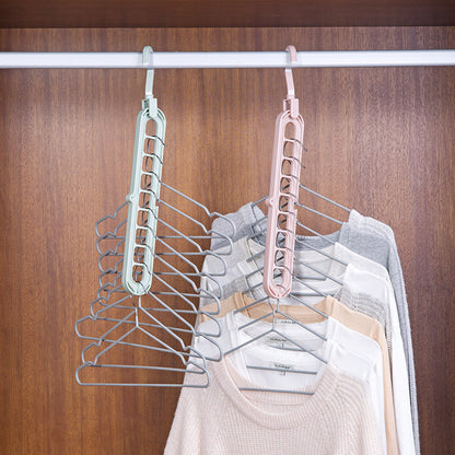9-hole Clothes Hanger Organizer Space Saving