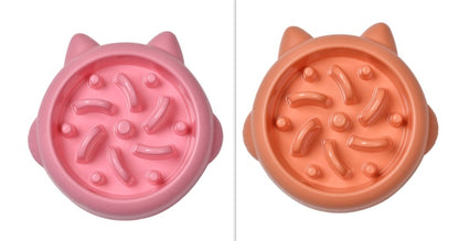 Pet Dog Cat Slow Feeder Bowls Anti Choking Slow Feeder